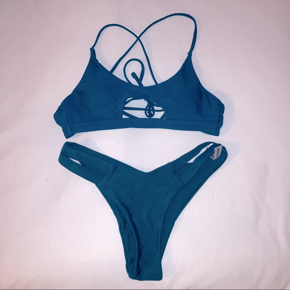Teal, blue green bikini swimsuit